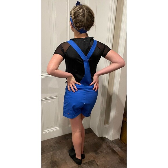 Adult Dance Costume - small, overalls, black sequin top and bandana - Picture 4 of 5